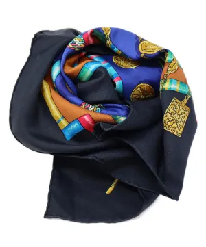 Hermes Petite Main Print Silk Scarf