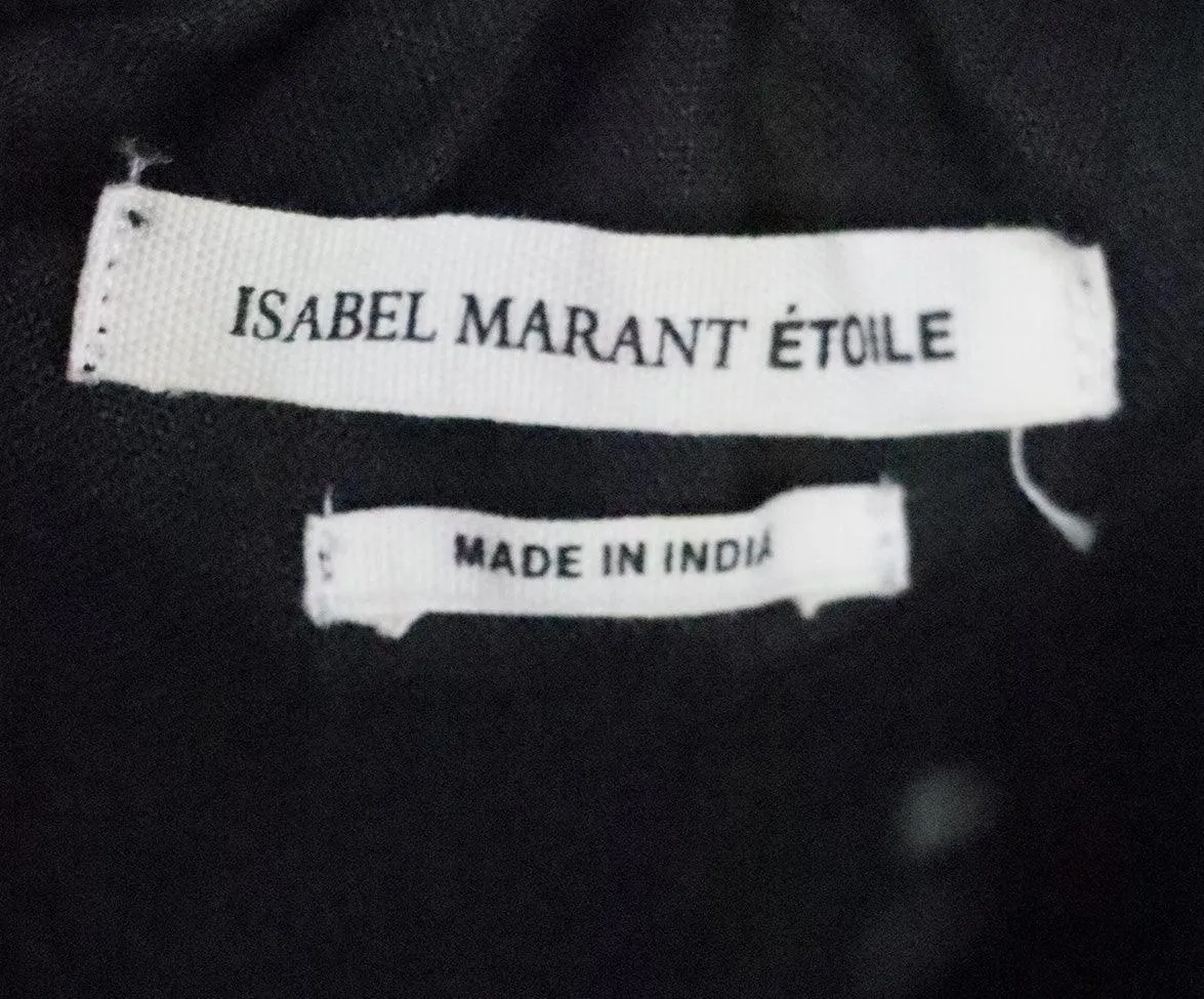 Isabel Marant B&W Embroidered Blouse sz 2
