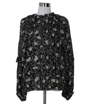 Isabel Marant B&W Floral Print Blouse sz 6