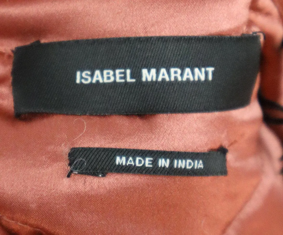 Isabel Marant Champagne & Pink Silk Jacket sz 6