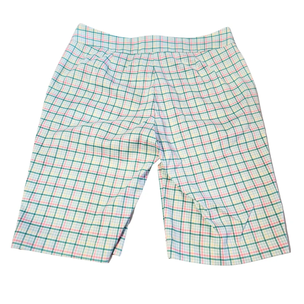 Izod Golf Spring Plaid Shorts Size 8