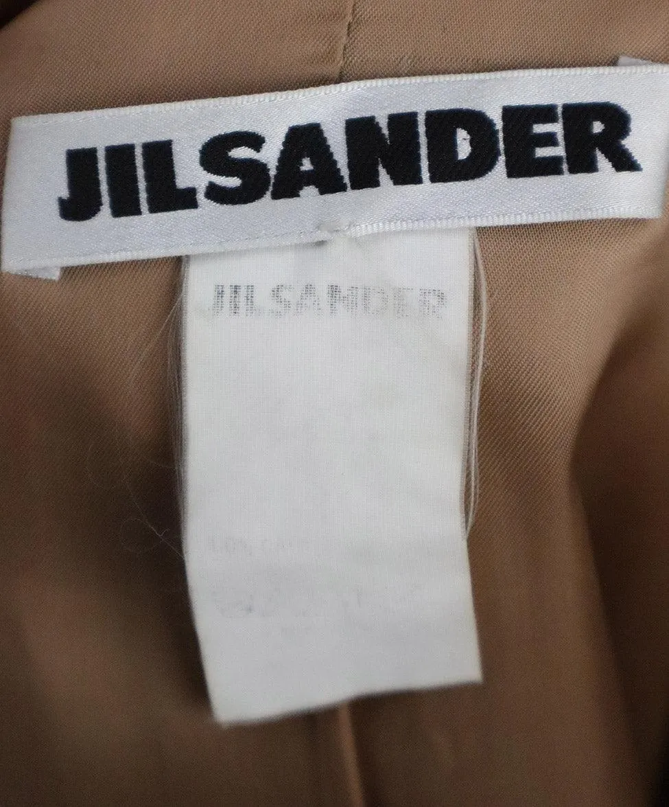 Jil Sander Camel Wool & Cashmere Coat sz 8