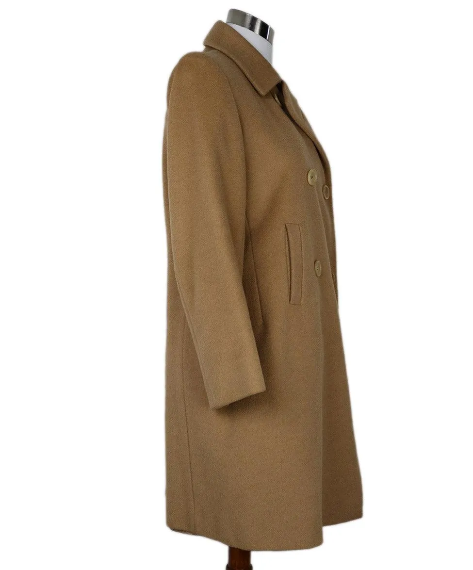 Jil Sander Camel Wool & Cashmere Coat sz 8