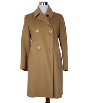 Jil Sander Camel Wool & Cashmere Coat sz 8