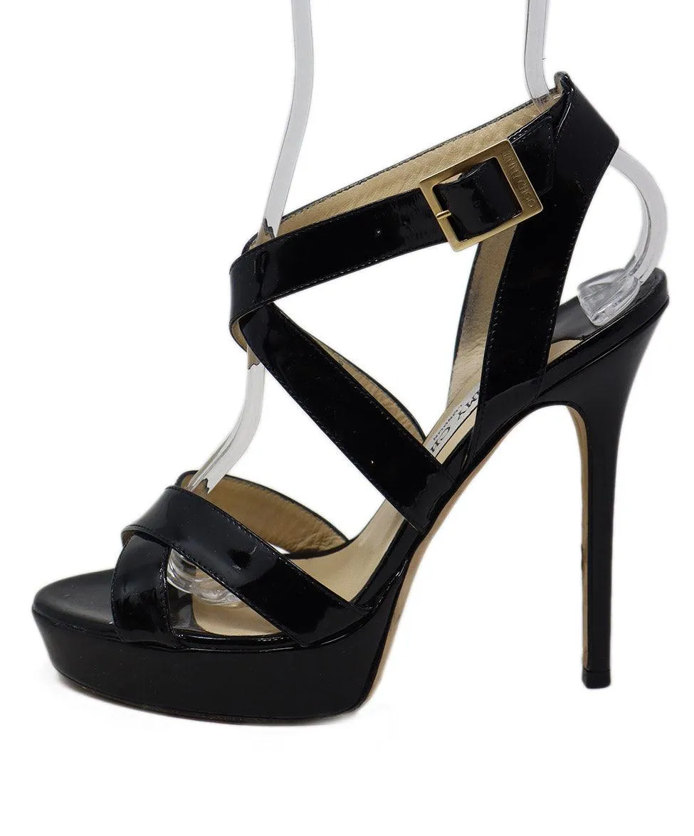 Jimmy Choo Black Patent Leather Heels sz 7.5