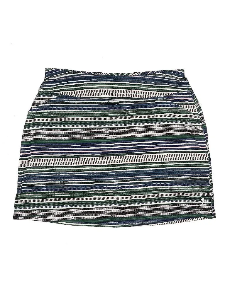 Jofit Green, White, Pink, Black & Blue Striped Print Mina Golf Skort Size L MSP$90
