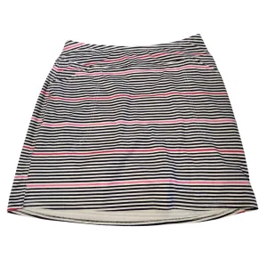 Jofit Navy, White & Pink Striped Mina Golf Skort - Long  Size M MSP$92