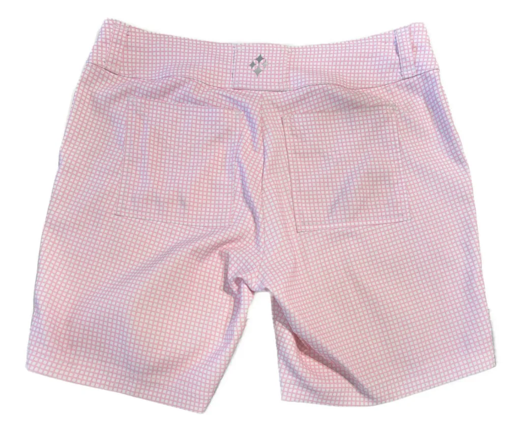 Jofit Pink & White Checked Shorts Size 2