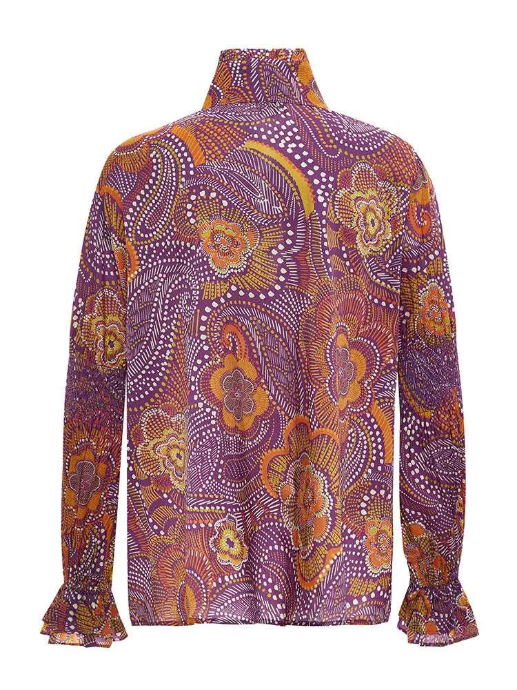 Joyce & Girls Mustard Shirt Tribal Orange