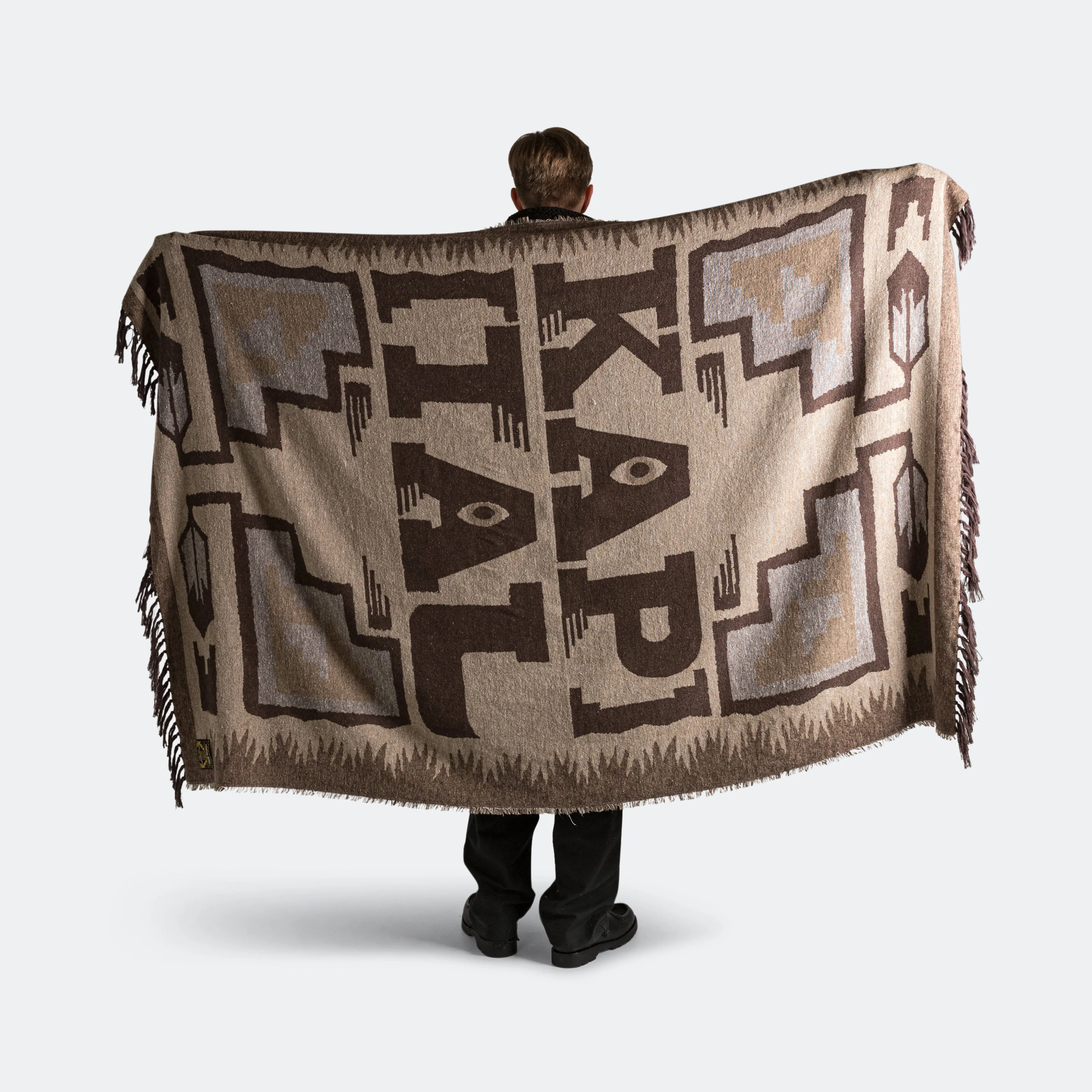 KAPITAL SPEAKEASY Blanket - BrownBeige