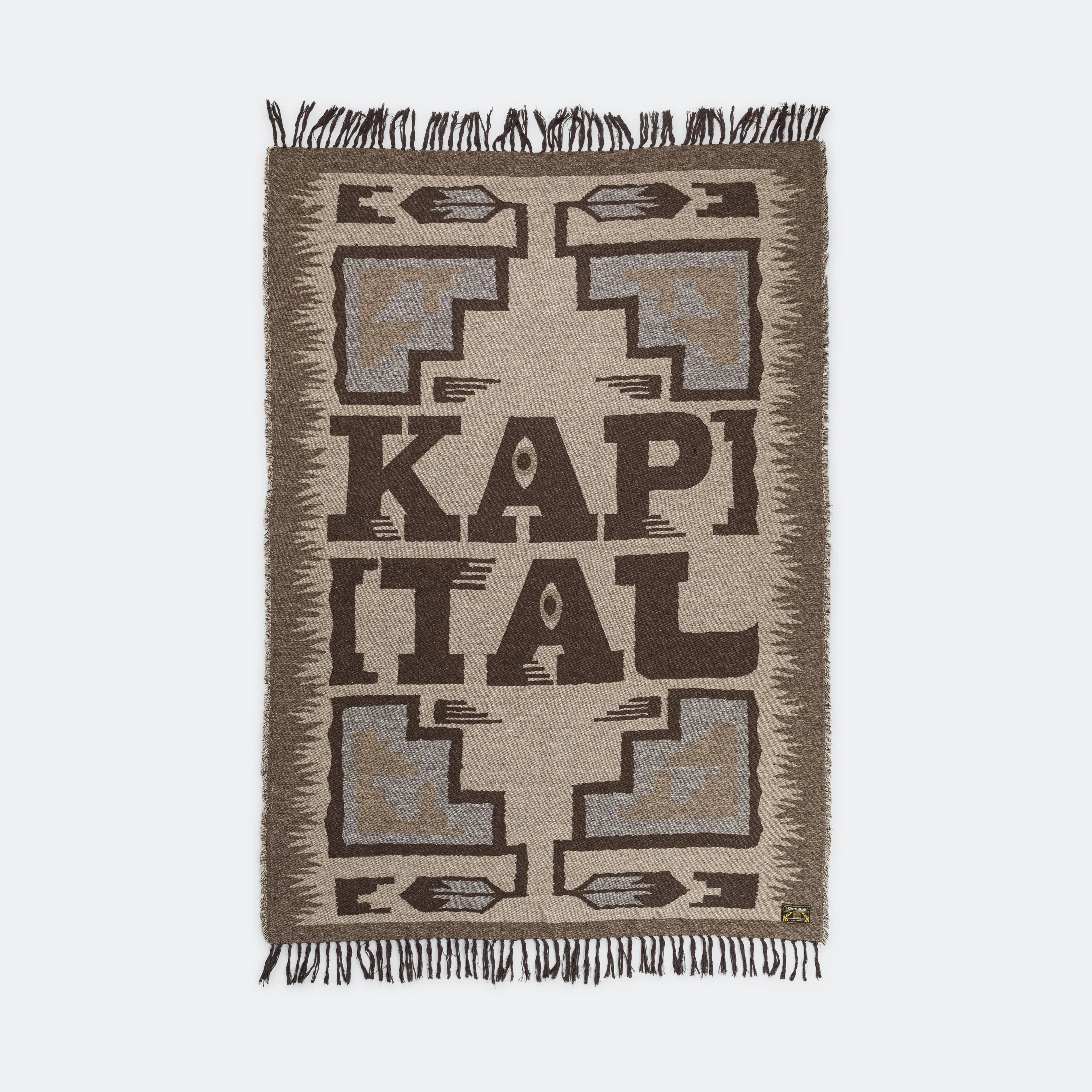 KAPITAL SPEAKEASY Blanket - BrownBeige