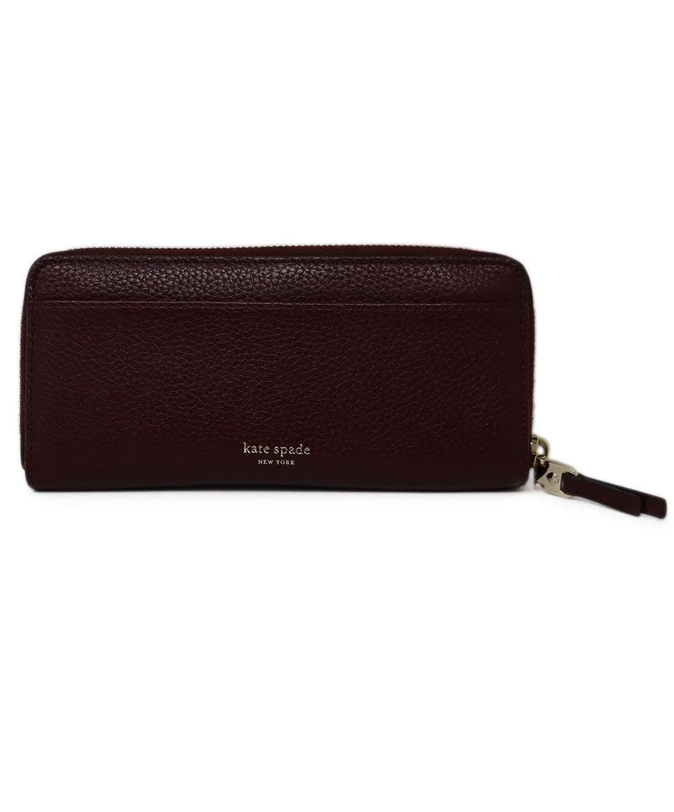 Kate Spade Burgundy Leather Wallet