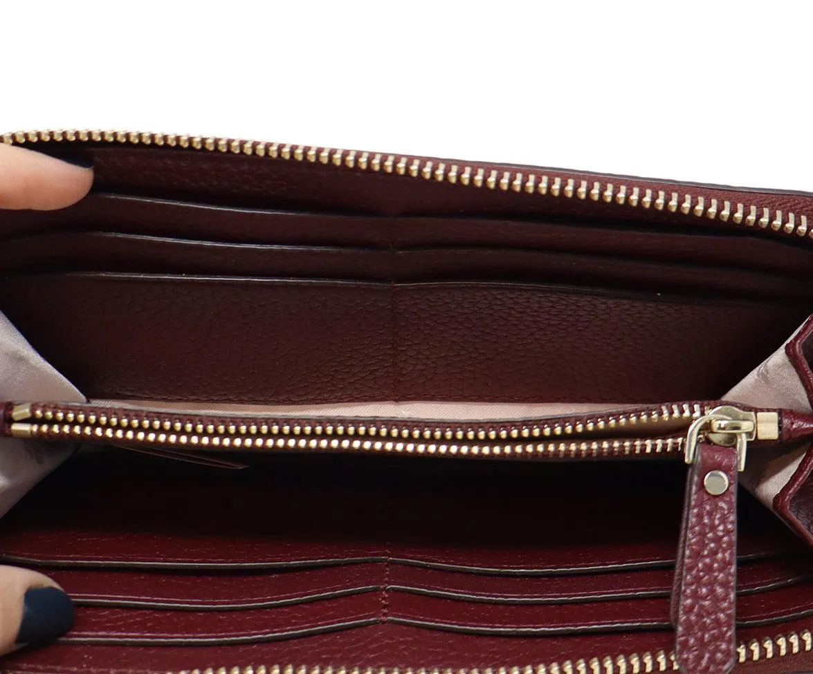 Kate Spade Burgundy Leather Wallet