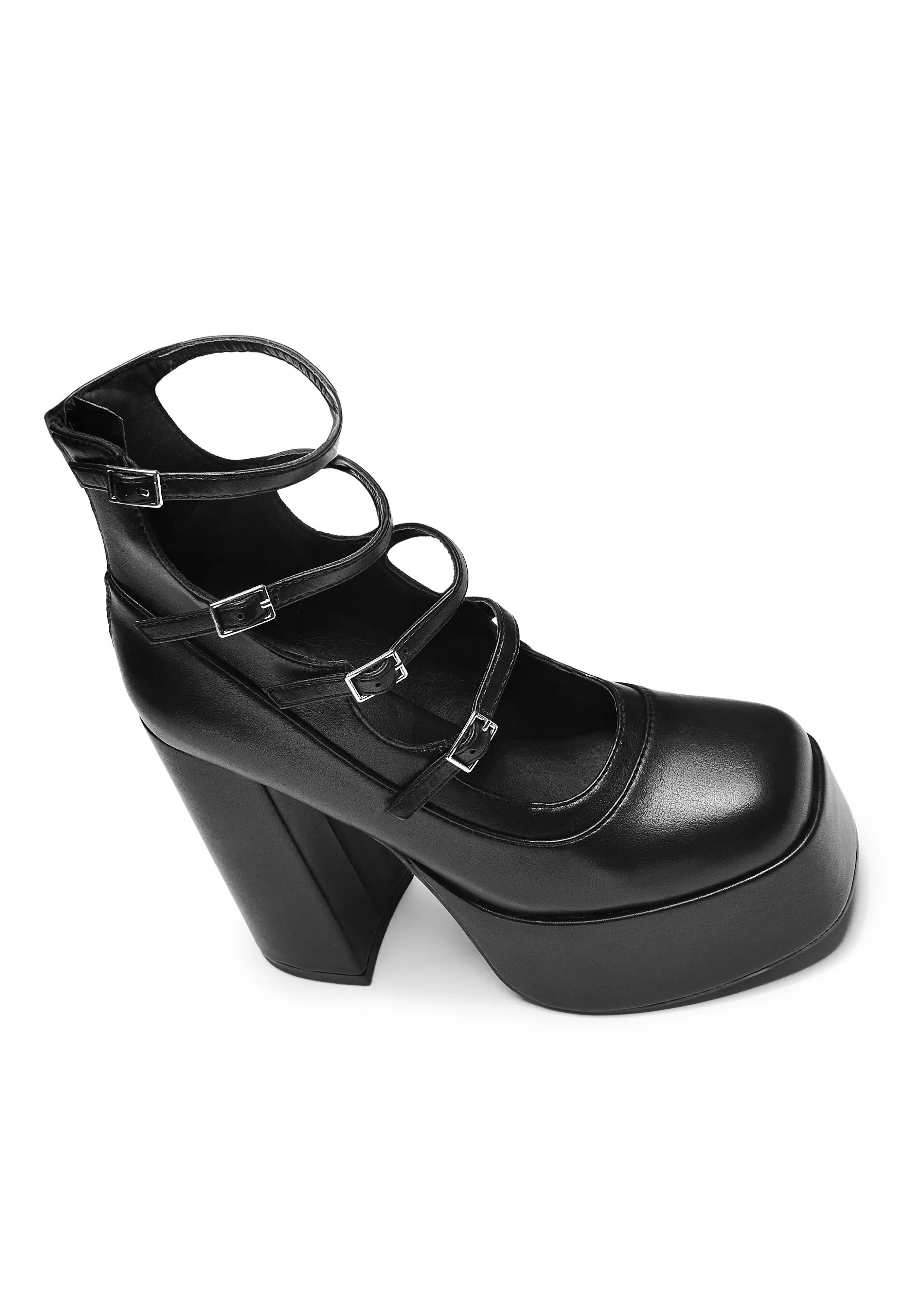 Koi Footwear - Gurren Strappy Platform Black - Heels
