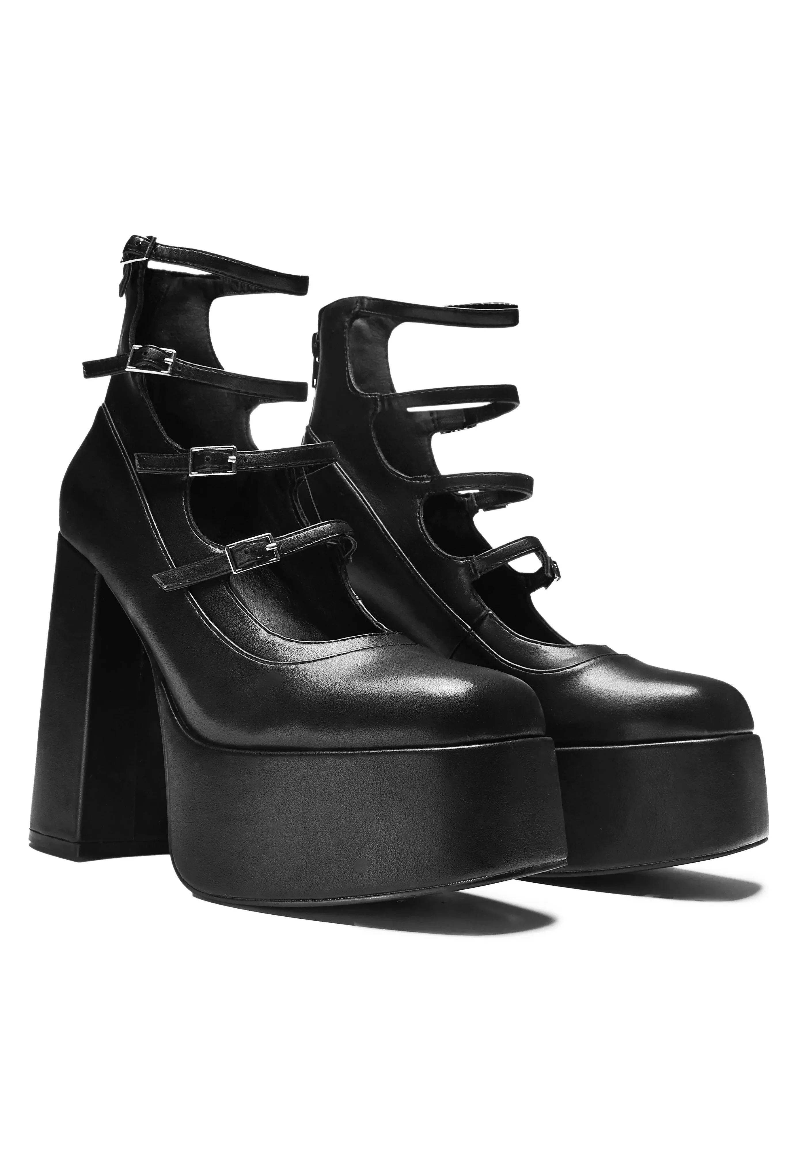 Koi Footwear - Gurren Strappy Platform Black - Heels