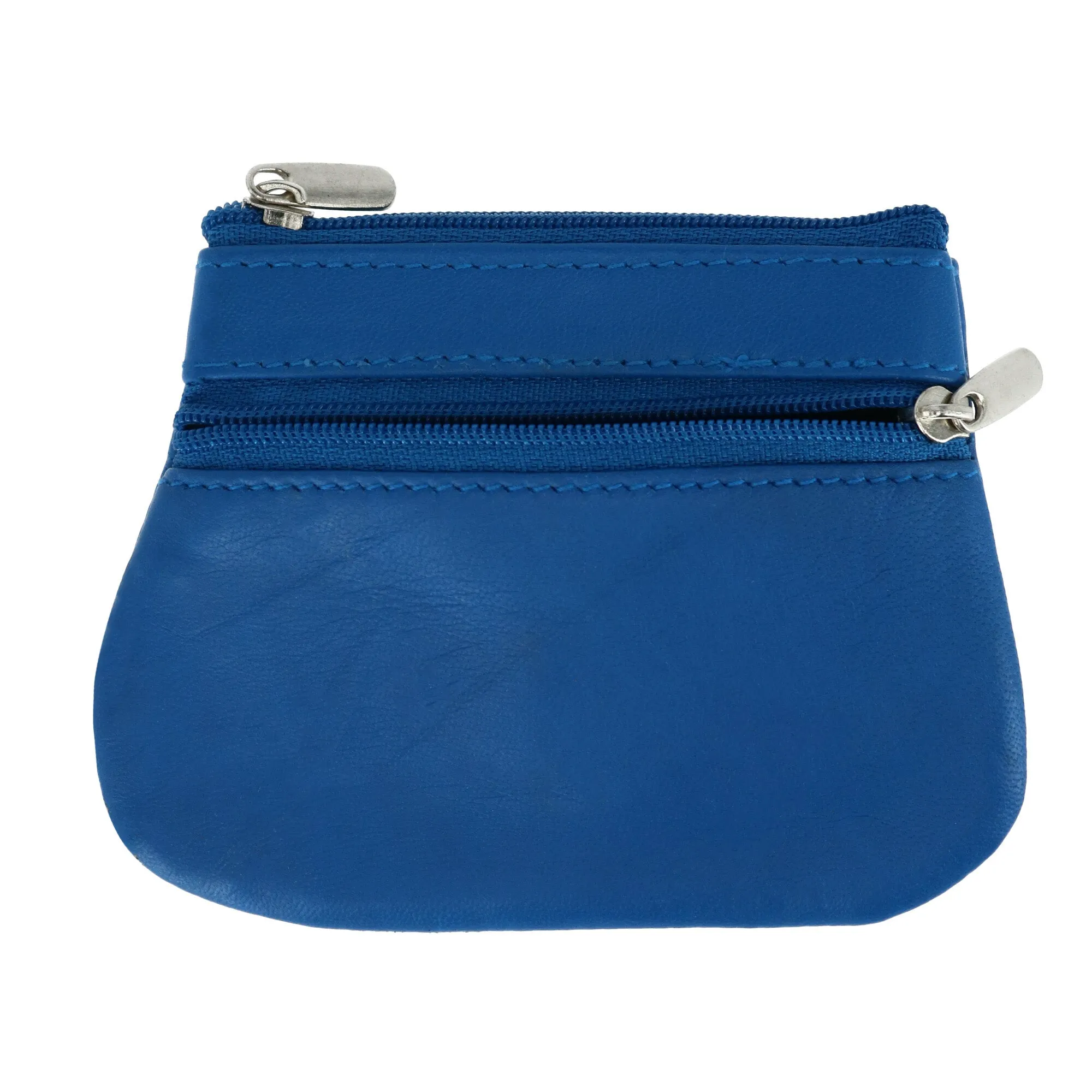 Leather Zipper Coin Pouch Wallet