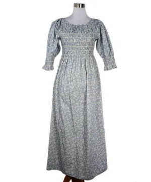 Loeffler Randall Blue & Ivory Floral Print Dress sz 4