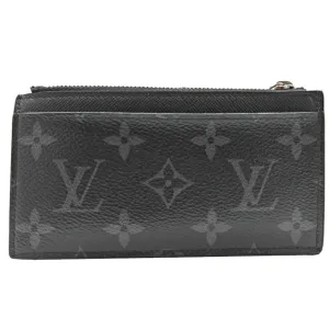 Louis Vuitton  Monogram Eclipse Coin Purse/Coin Case (Pre-Owned)