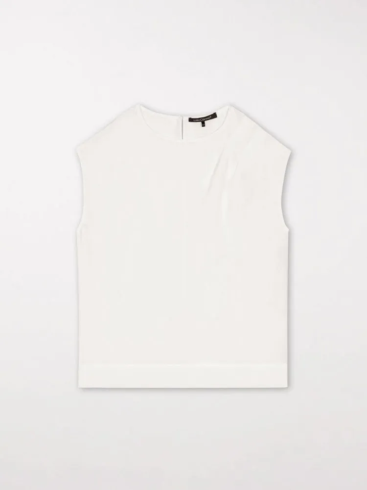 Luisa Cerano Techno Silk Top Milk