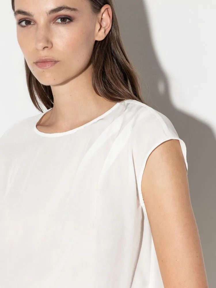 Luisa Cerano Techno Silk Top Milk