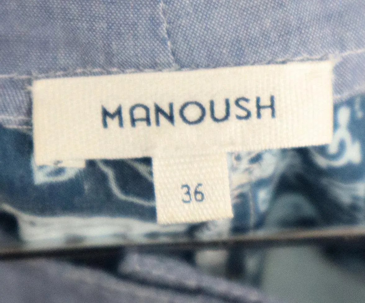 Manoush Blue & Pink Patchwork Pants sz 4