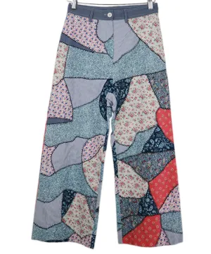 Manoush Blue & Pink Patchwork Pants sz 4