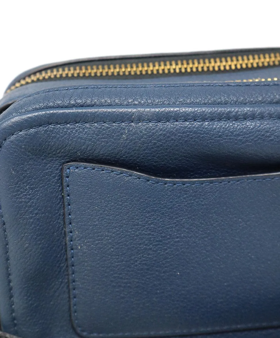 Marc Jacobs Navy Leather Crossbody Bag