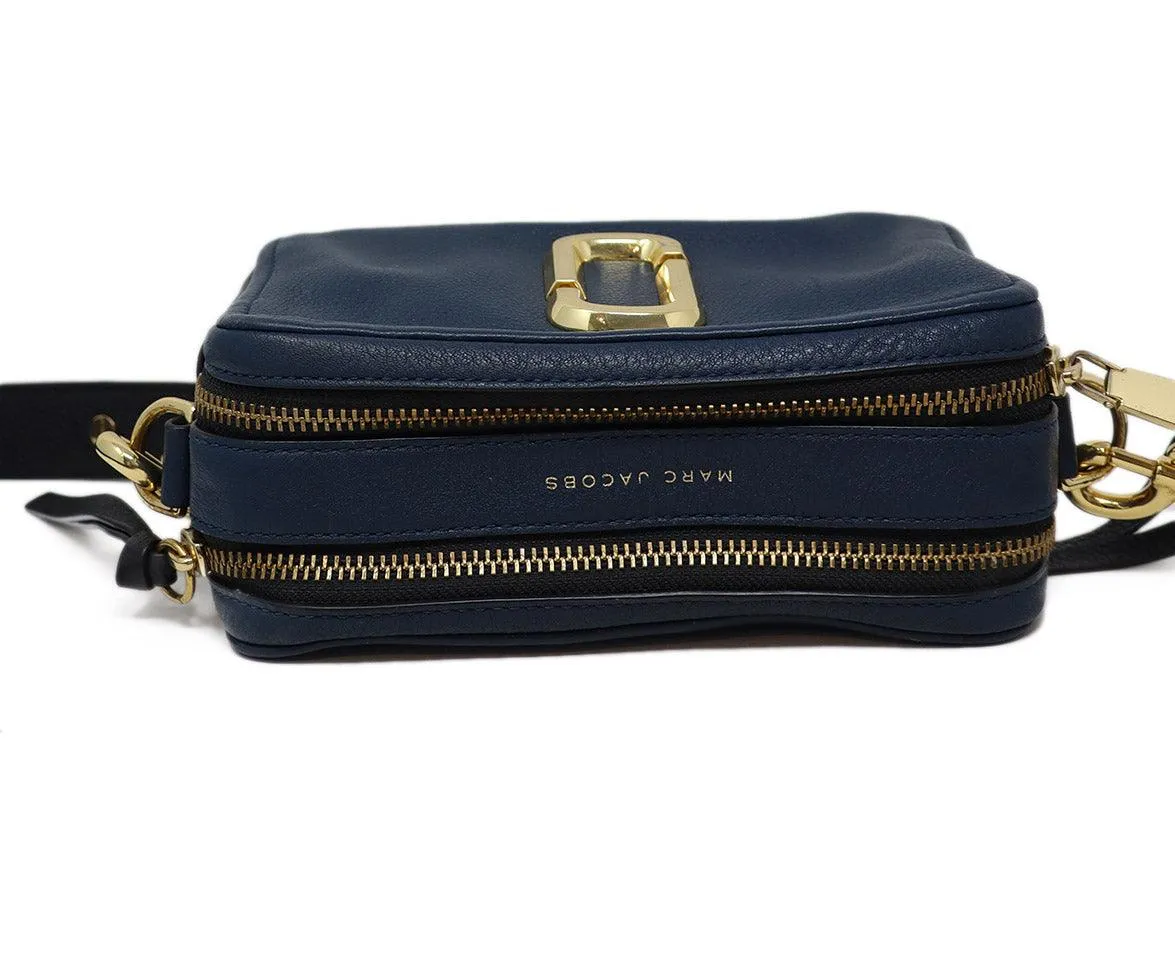 Marc Jacobs Navy Leather Crossbody Bag