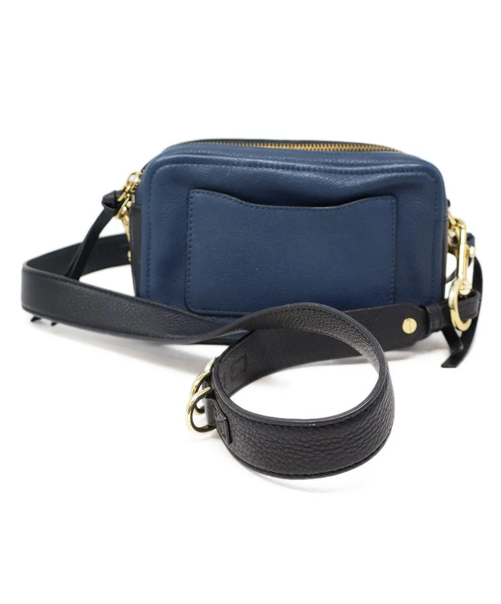 Marc Jacobs Navy Leather Crossbody Bag