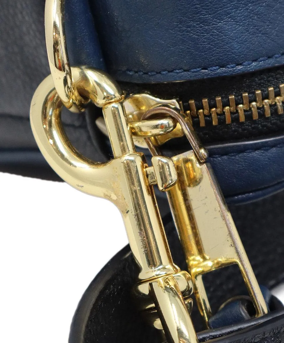 Marc Jacobs Navy Leather Crossbody Bag