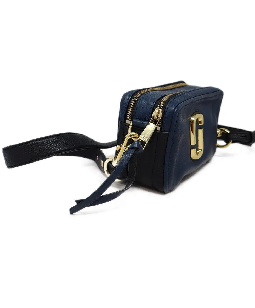 Marc Jacobs Navy Leather Crossbody Bag