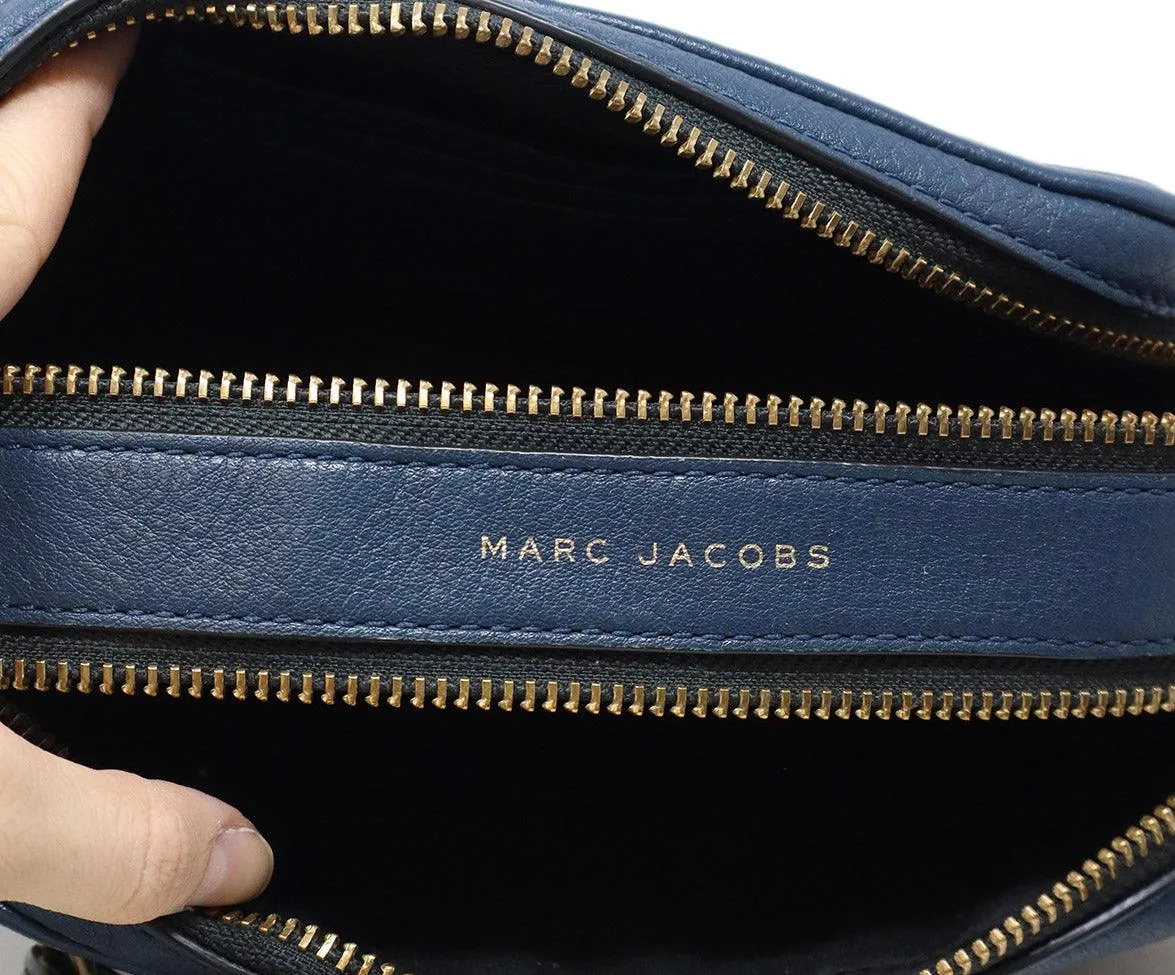 Marc Jacobs Navy Leather Crossbody Bag