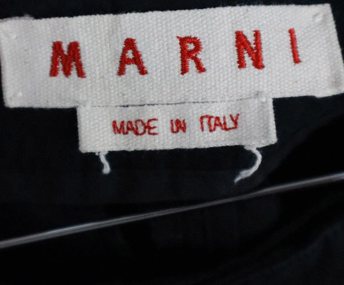 Marni Black Cotton Pants sz 6
