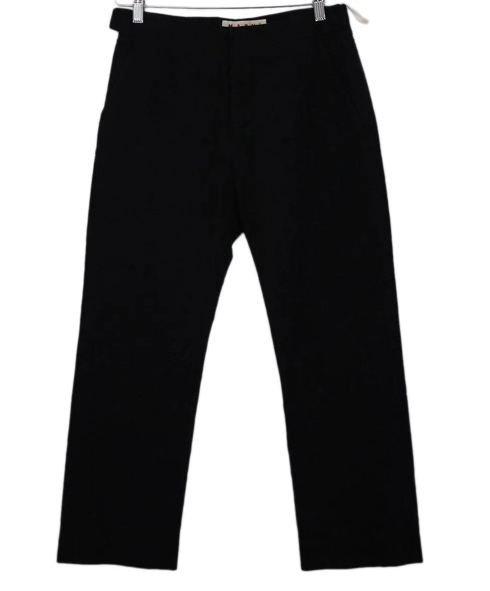 Marni Black Cotton Pants sz 6