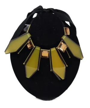 Marni Green & Gold Lucite Necklace
