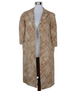 Marni Orange & White Cotton Coat sz 4