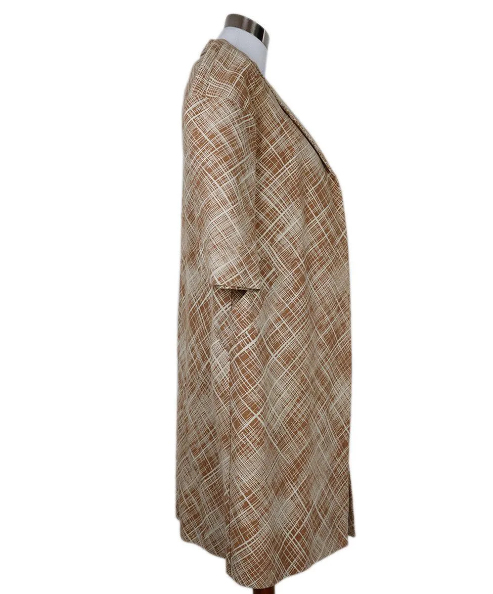 Marni Orange & White Cotton Coat sz 4