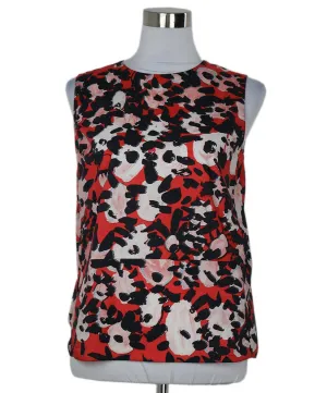 Marni Pink & Black Floral Print Top sz 4
