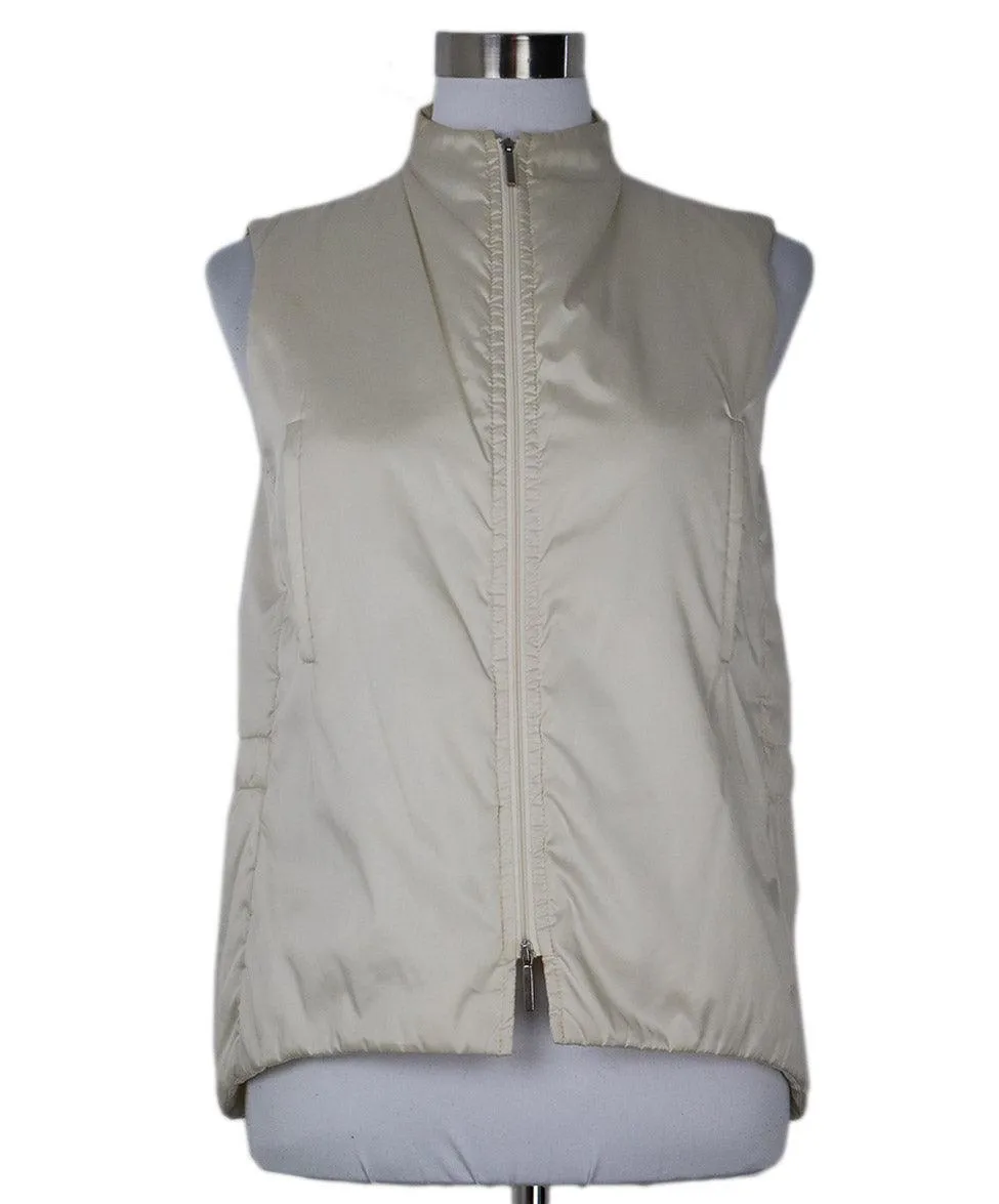 Max Mara Beige Nylon Vest sz 4