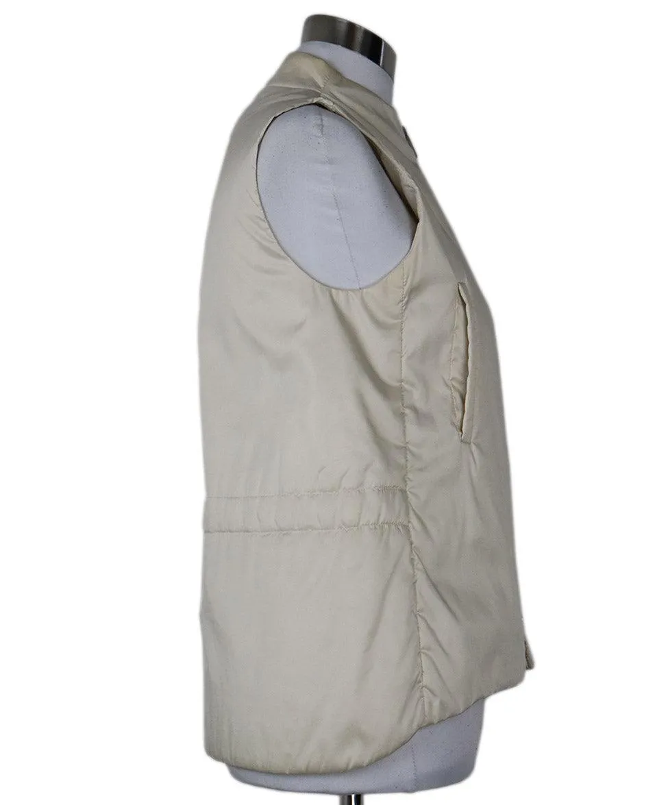 Max Mara Beige Nylon Vest sz 4