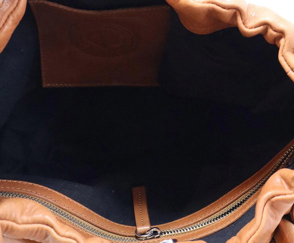 Mecha Mendez Tan Leather Tote