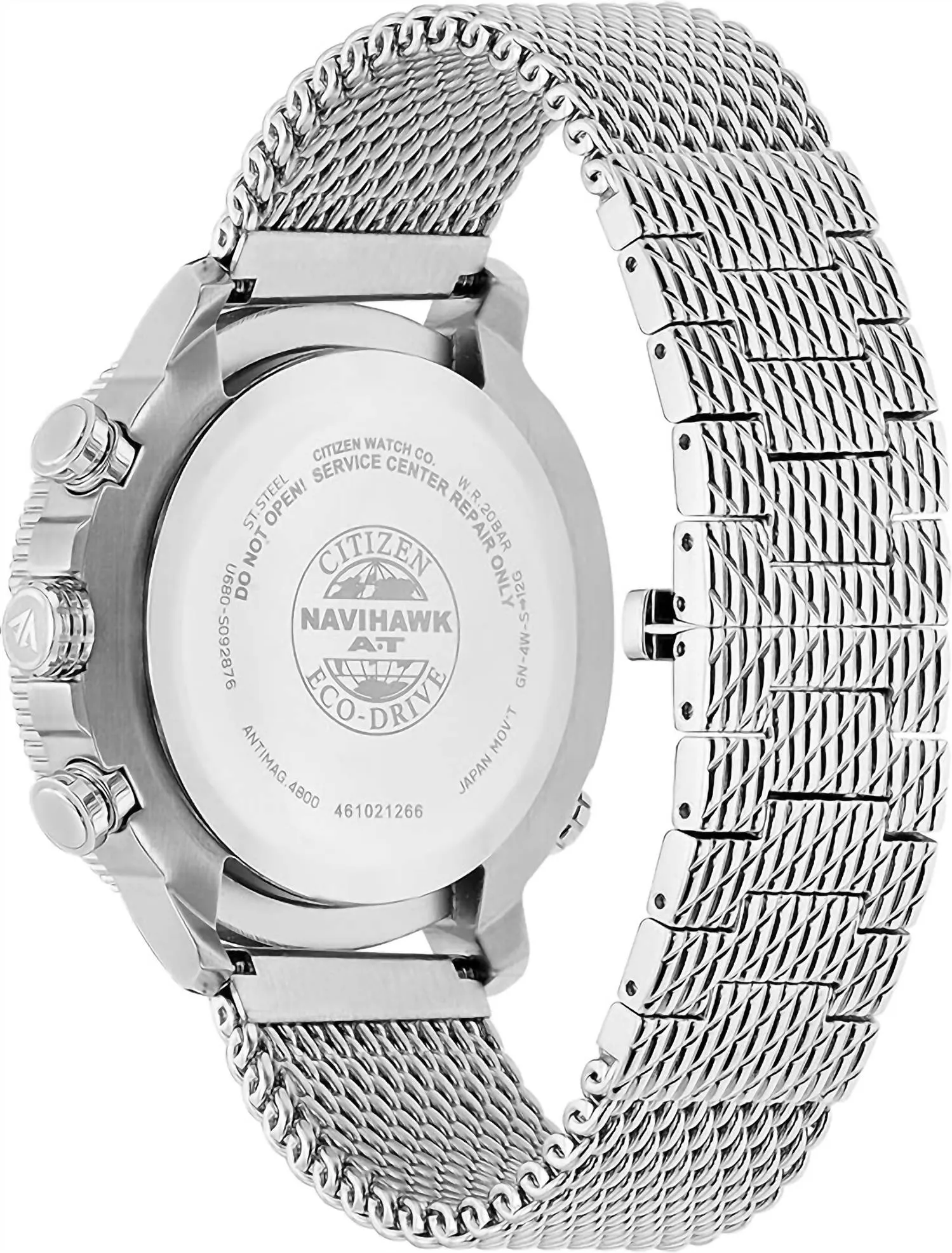 Men's Eco-Drive Atomic Timekeeping Pilot In Stainless