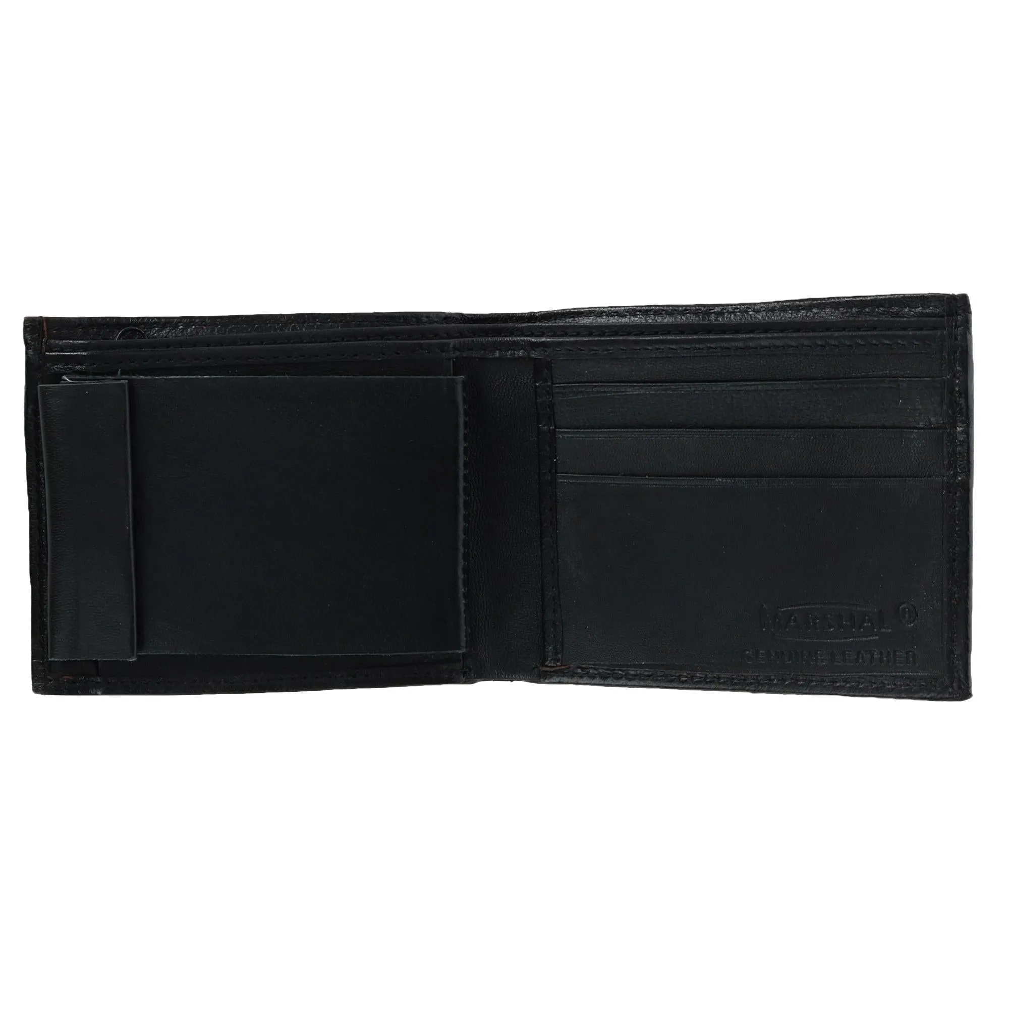 Men's Leather Bifold Wallet with Snap Insert Cover
