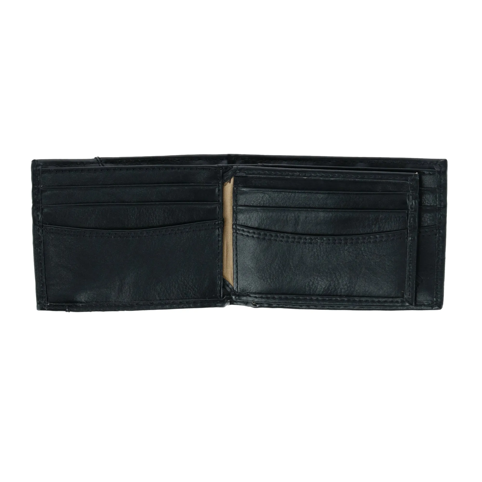 Men's Leather RFID Bifold Wallet with Exterior Pocket