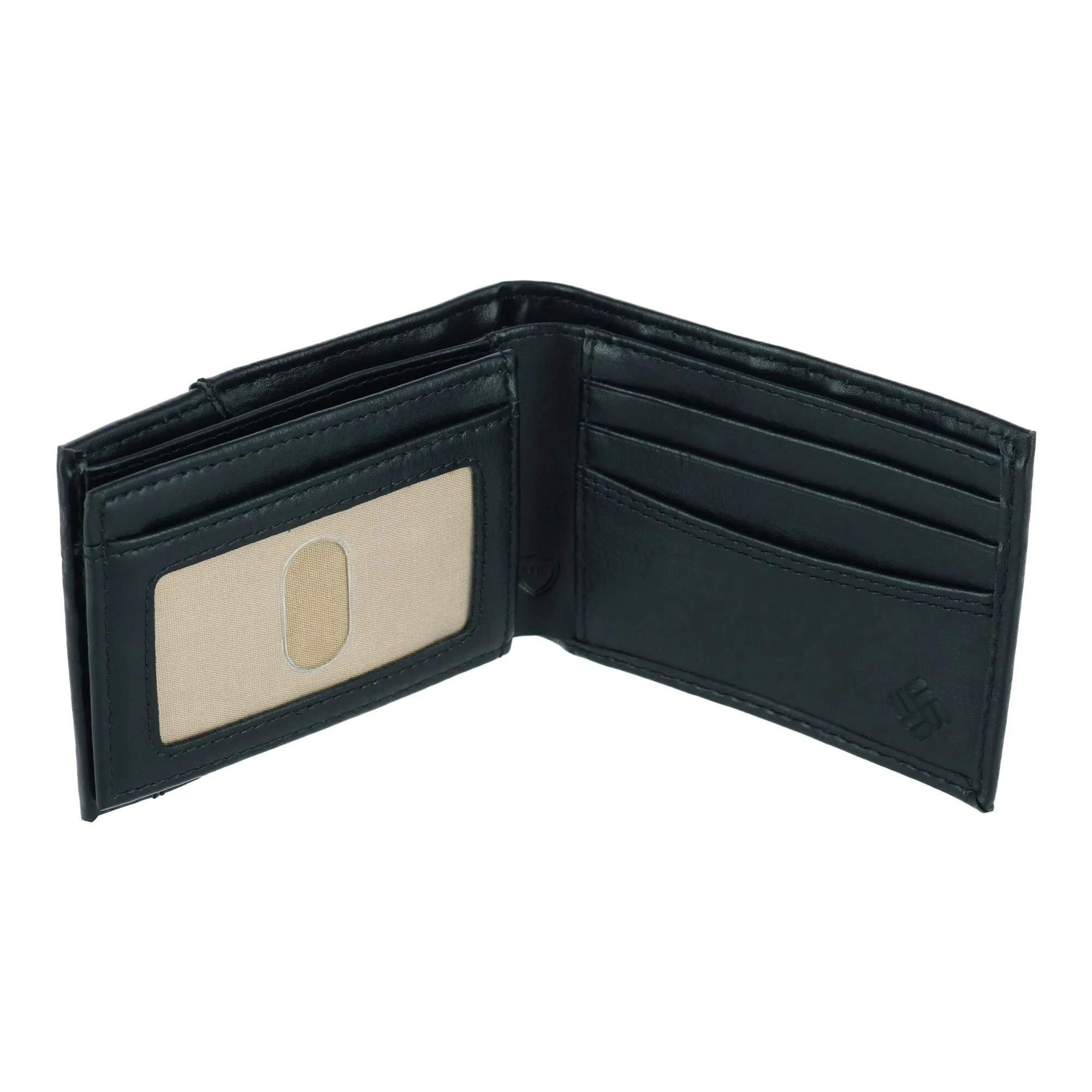 Men's Leather RFID Bifold Wallet with Exterior Pocket