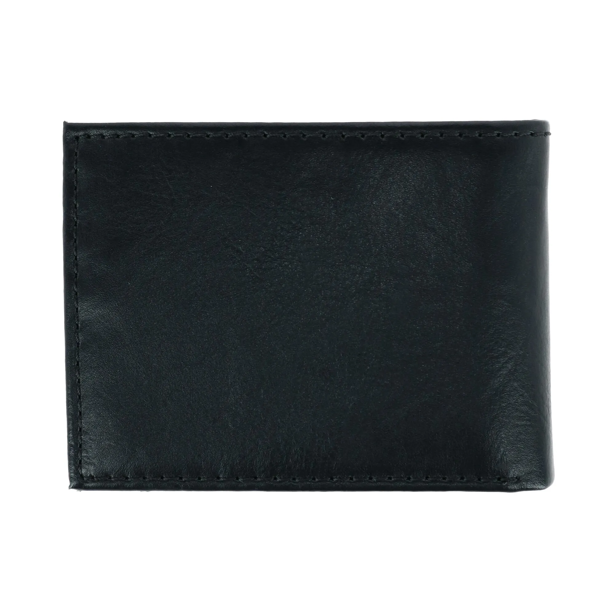 Men's Leather RFID Bifold Wallet with Exterior Pocket