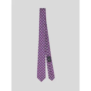 Micro Paisley Jacquard Silk Tie