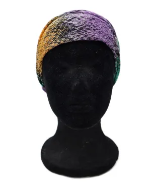 Missoni Purple & Orange Metallic Knit Headband