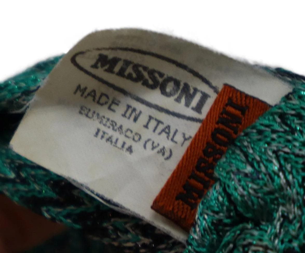 Missoni Purple & Orange Metallic Knit Headband