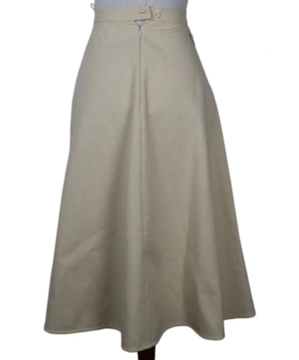 Moncler Beige Cotton Skirt sz 4